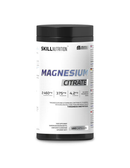 Magnesium + B6 - 180 caps | Skill Nutrition