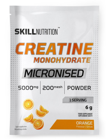 Micronised Creatine Monohydrate, Orange - 6g (1...