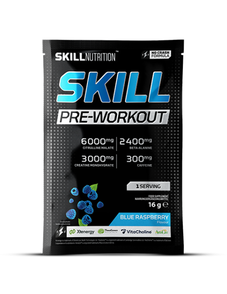 Skill Pre-Workout, Blue Raspberry - 16g (1 serving) | Skill Nutrition