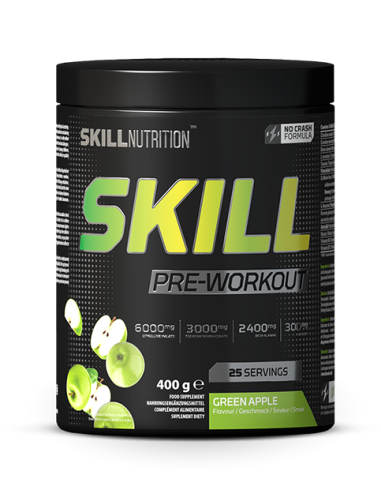 Skill Pre-Workout, Green Apple - 400g | Skill...