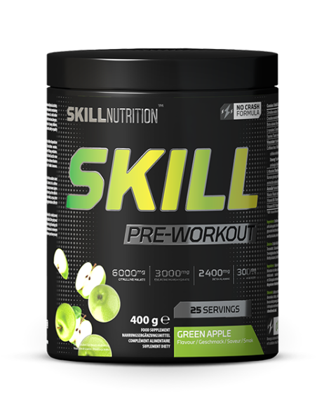Skill Pre-Workout, Green Apple - 400g | Skill Nutrition