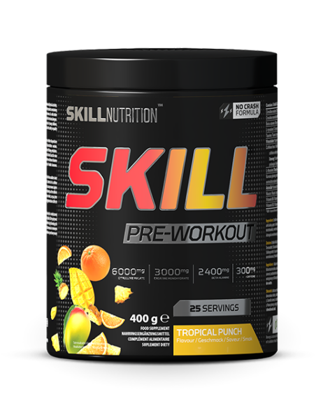 Skill Pre-Workout, Tropical Punch - 400g | Skill Nutrition