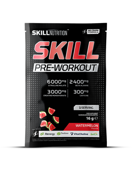 Skill Pre-Workout, Watermelon - 16g (1 serving) | Skill Nutrition