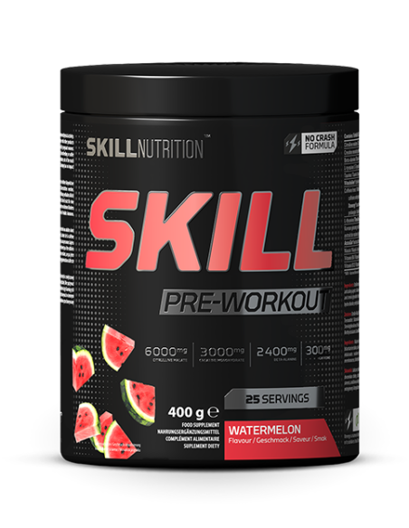 Skill Pre-Workout, Watermelon - 400g | Skill Nutrition
