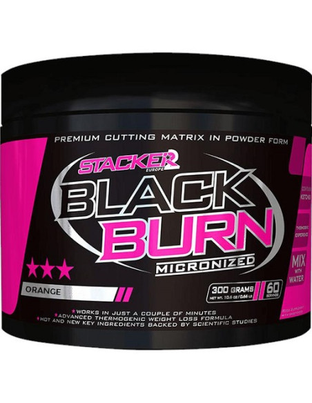 Black Burn Micronized, Orange - 300g | Stacker2 Europe