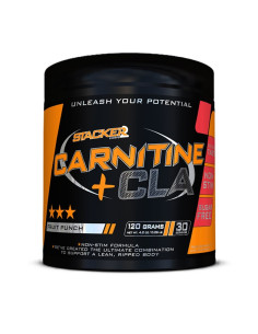 Carnitine + CLA, Fruit Punch - 120g | Stacker2 Europe