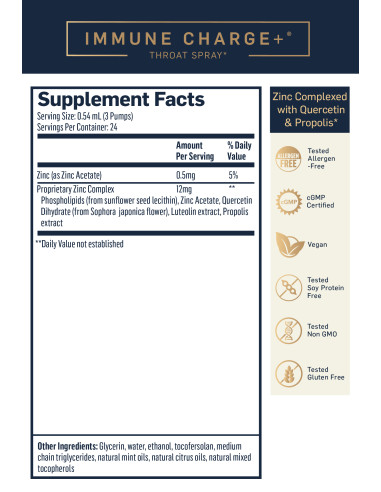 Immune Charge+™ Throat Spray - Quicksilver...