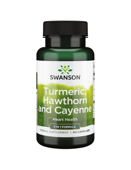 Turmeric, Hawthorn and Cayenne - 60 caps | Swanson