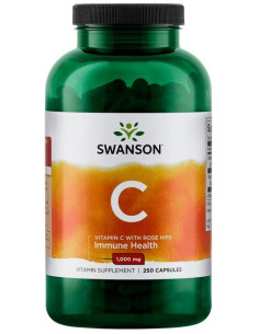 Vitamin C with Rose Hips Extract, 1000mg - 250 caps |...