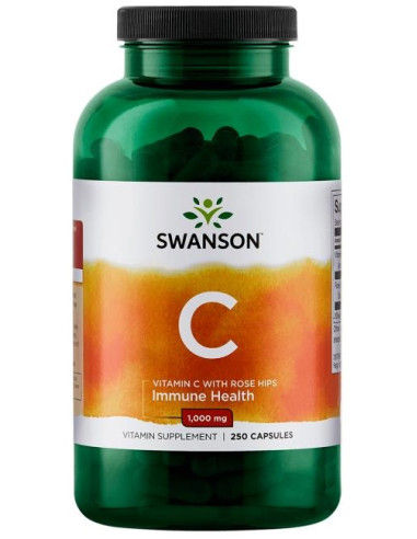 Vitamin C with Rose Hips Extract, 1000mg - 250...