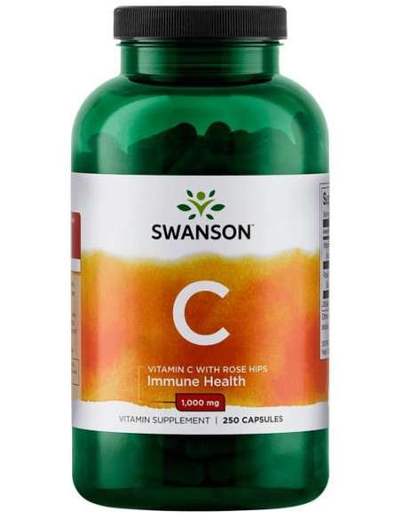 Vitamin C with Rose Hips Extract, 1000mg - 250 caps | Swanson