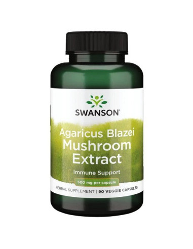 Agaricus Blazei Mushroom Extract, 500mg - 90...