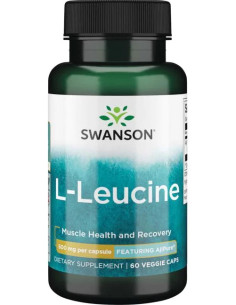 AjiPure L-Leucine, 500mg - 60 vcaps | Swanson