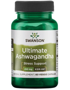 Ashwagandha Ultimate KSM-66, 250mg - 60 vcaps | Swanson