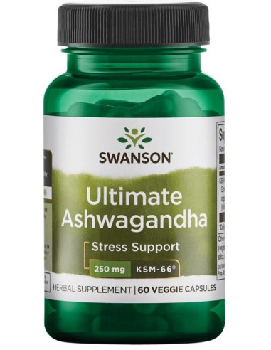 Ashwagandha Ultimate KSM-66, 250mg - 60 vcaps |...