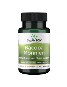Bacopa Monnieri 10:1 Extract, 50mg - 90 caps | Swanson