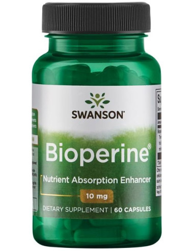 Bioperine, 10mg - 60 caps | Swanson