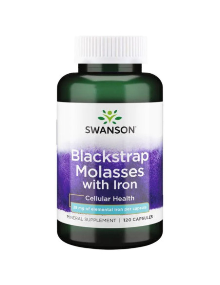Blackstrap Molasses with Iron, 29mg - 120 caps | Swanson