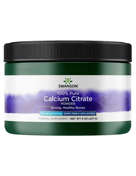 Calcium Citrate Powder, 100% Pure and Dairy-Free - 227g | Swanson