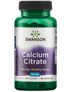 Calcium Citrate, 200mg - 60 caps | Swanson
