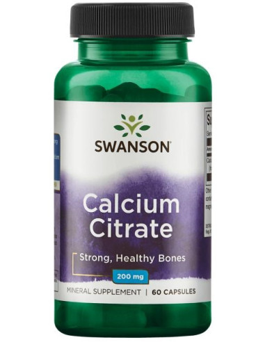 Calcium Citrate, 200mg - 60 caps | Swanson