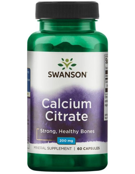 Calcium Citrate, 200mg - 60 caps | Swanson