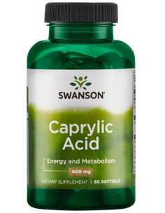 Caprylic Acid, 600mg - 60 softgels | Swanson
