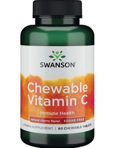 Chewable Vitamin C, Natural Cherry Flavour - 60 chewable...