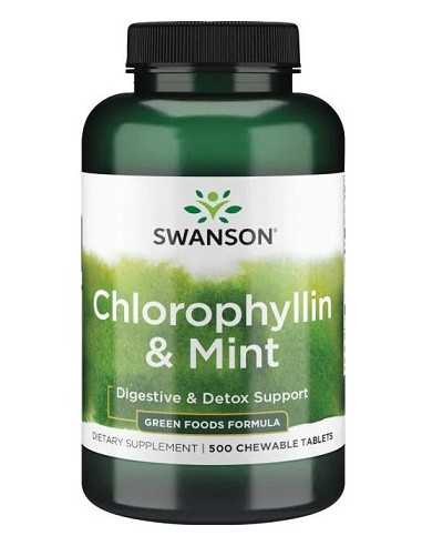 Chlorophyllin & Mint - 500 chewable tablets |...