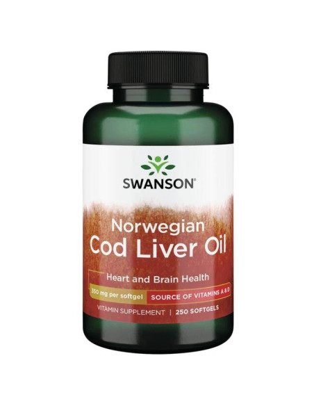 Cod Liver Oil, 350mg - 250 softgels | Swanson