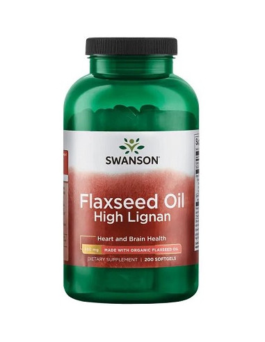 Flaxseed Oil High Lignan - 200 softgels | Swanson