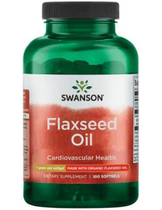 Flaxseed Oil, 1000mg - 100 softgels | Swanson