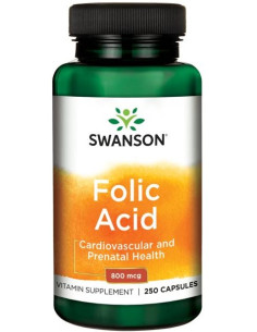 Folic Acid, 800mcg - 250 caps | Swanson