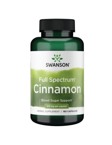 Full Spectrum Cinnamon, 375mg - 180 caps | Swanson