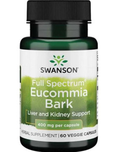Full Spectrum Eucommia Bark, 400mg - 60 vcaps | Swanson