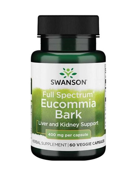 Full Spectrum Eucommia Bark, 400mg - 60 vcaps | Swanson