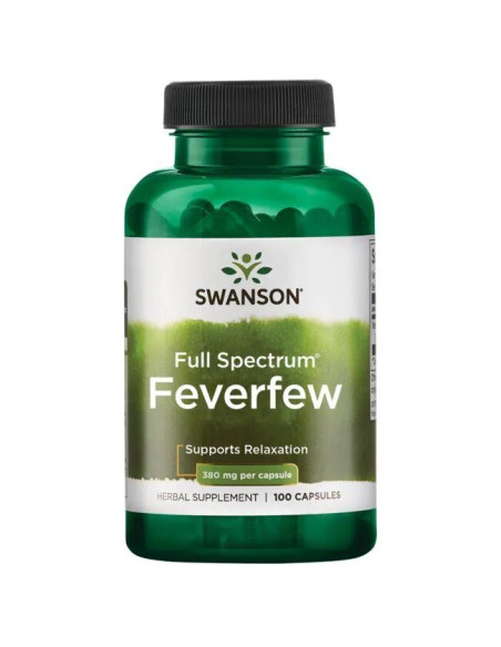 Full Spectrum Feverfew, 380mg - 100 caps | Swanson