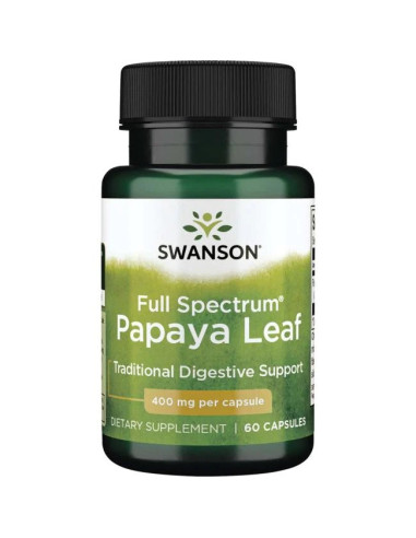 Full Spectrum Papaya Leaf, 400mg - 60 caps |...
