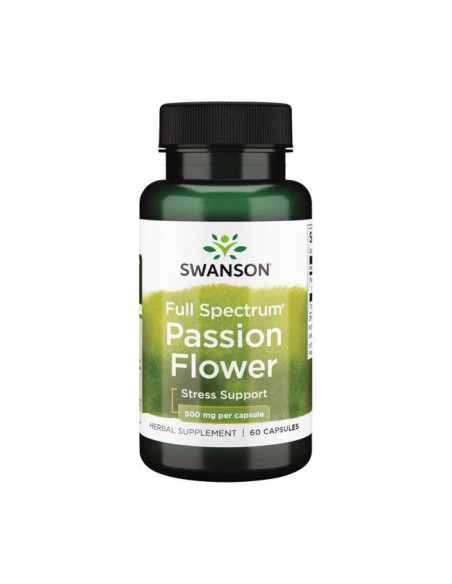 Full Spectrum Passion Flower, 500mg - 60 caps | Swanson