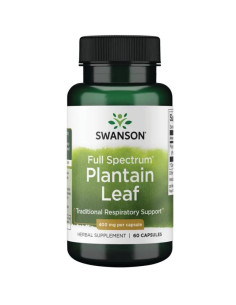 Full Spectrum Plantain Leaf, 400mg - 60 caps | Swanson