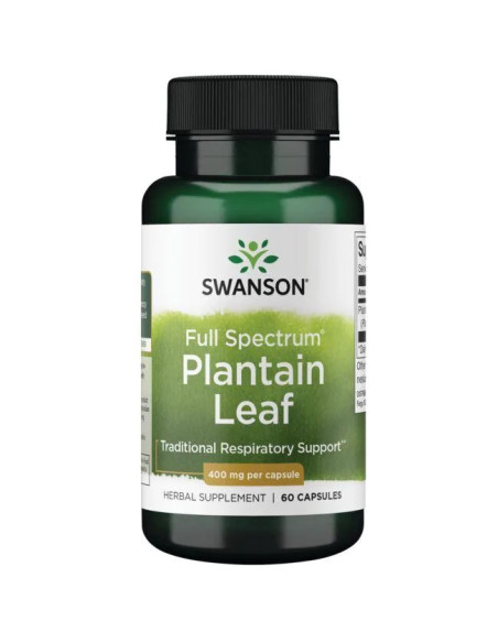 Full Spectrum Plantain Leaf, 400mg - 60 caps | Swanson