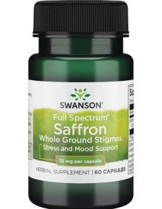Full Spectrum Saffron, 15mg - 60 caps | Swanson