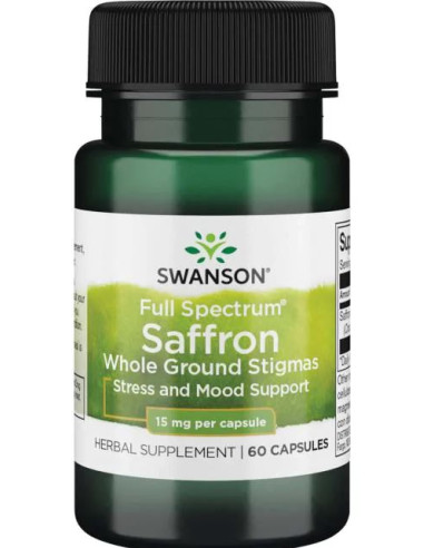 Full Spectrum Saffron, 15mg - 60 caps | Swanson