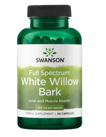 Full Spectrum White Willow Bark, 400mg - 90 caps | Swanson