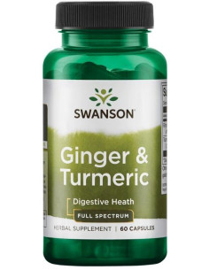 Ginger & Turmeric - 60 caps | Swanson