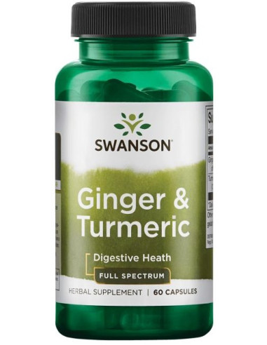 Ginger & Turmeric - 60 caps | Swanson