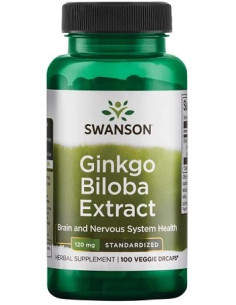 Ginkgo Biloba Extract, 120mg - 100 vcaps | Swanson