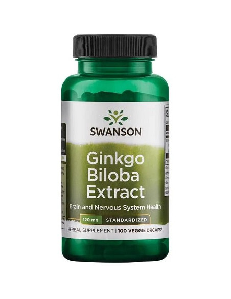 Ginkgo Biloba Extract, 120mg - 100 vcaps | Swanson