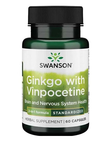Ginkgo with Vinpocetine Standardized - 60 caps...