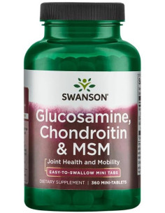 Glucosamine, Chondroitin & MSM - 360 mini-tablets | Swanson